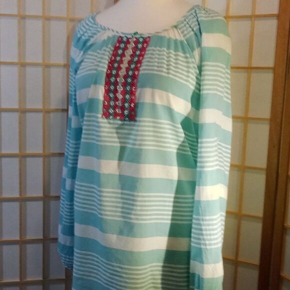 Talbots XL Aztec Beaded Blouse - Picture 11 of 16